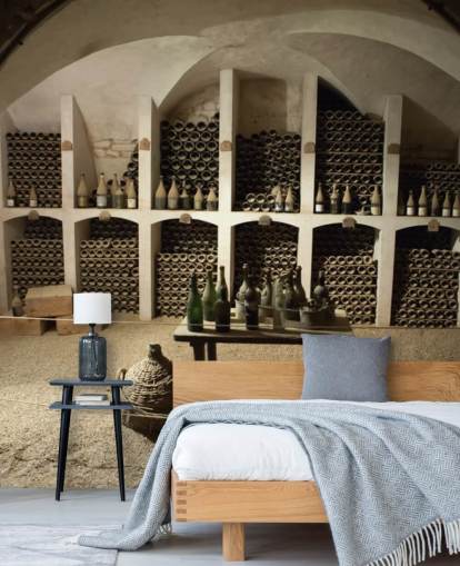 rustikk 3d tapet veggmaleri kalt Grand Wine Cellar for kjøkken, barer og vinkjellere