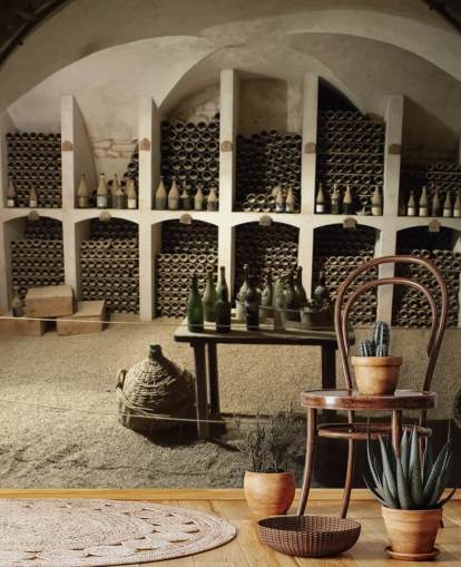 rustic 3d wallpaper mural called Grand Wine Cellar for kitchens, bars and wine cellars rustic 3d wallpaper mural called Grand Wine Cellar for kitchens, bars and wine cellars