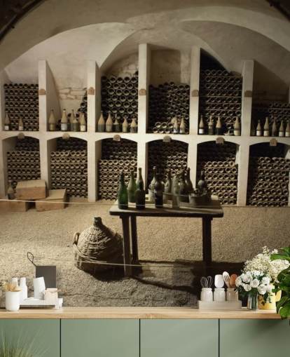 rustikt 3d tapetmaleri kaldet Grand Wine Cellar til køkkener, barer og vinkældre rustikt 3d tapetmaleri kaldet Grand Wine Cellar til køkkener, barer og vinkældre