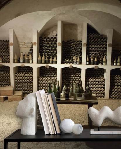 mural rústico de papel pintado en 3D llamado Grand Wine Cellar para cocinas, bares y bodegas