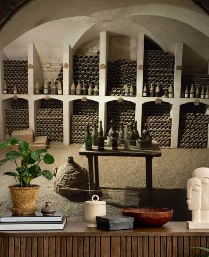 mural de papel de parede 3D rústico chamado Grand Wine Cellar para cozinhas, bares e adegas mural de papel de parede 3D rústico chamado Grand Wine Cellar para cozinhas, bares e adegas