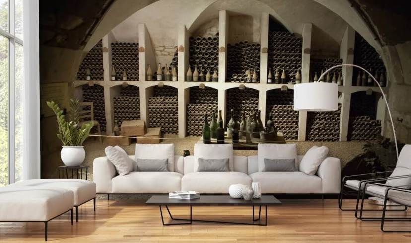 Wine Wallpaper & Wine Cellar Wall Murals | Wallsauce UK