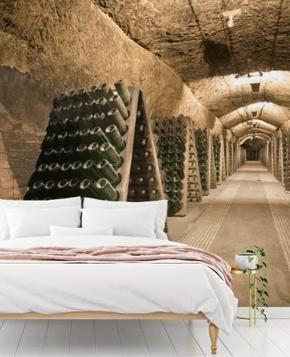 Papel de parede Long Wine Cellar