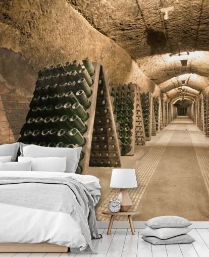 Papel de parede Long Wine Cellar