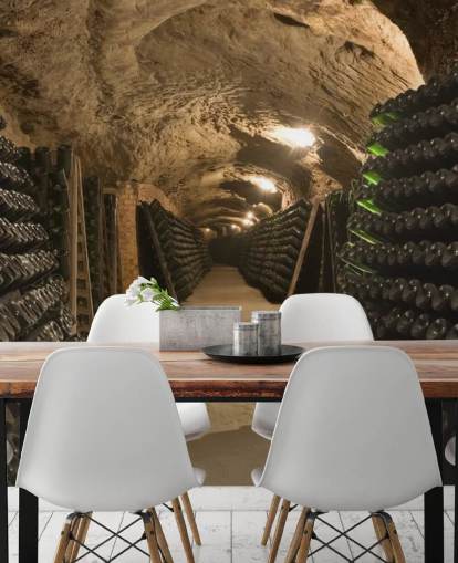 Long Cave Tunnel Wine Cellar Wallpaper Long Cave Tunnel Wine Cellar Wallpaper