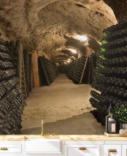 Long Cave Tunnel Wine Cellar Wallpaper Long Cave Tunnel Wine Cellar Wallpaper