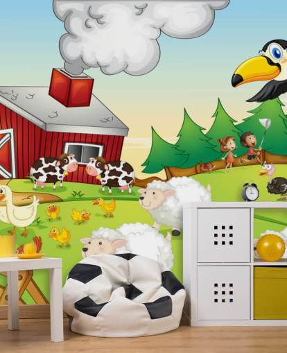 Tegneserie Animal Farm Baggrund