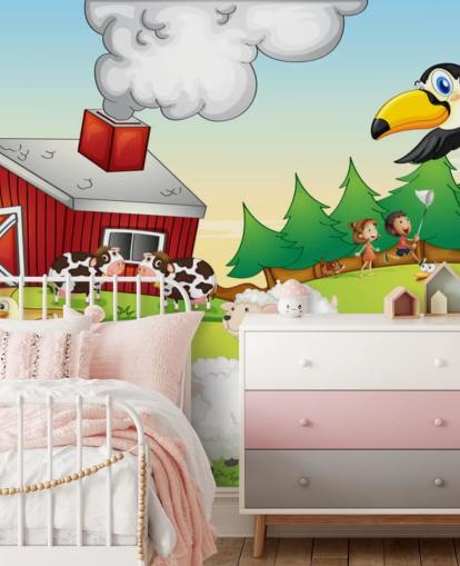 Papier peint Cartoon Animal Farm