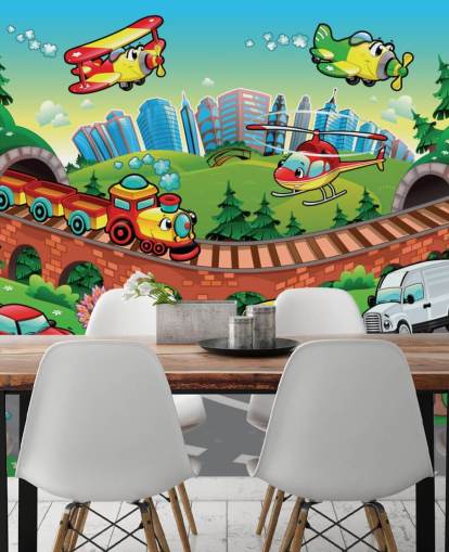 Fondo de pantalla de coches de dibujos