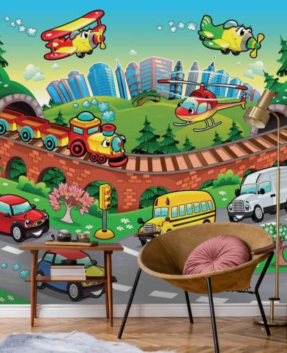 Fondo de pantalla de coches de dibujos