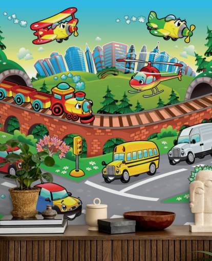 Cartoon Car Baggrund