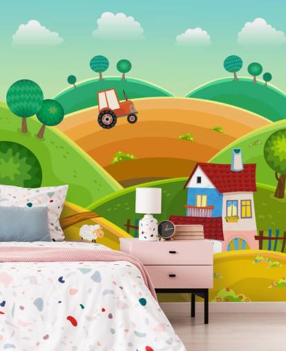 Fondo de pantalla de granja apto para niños