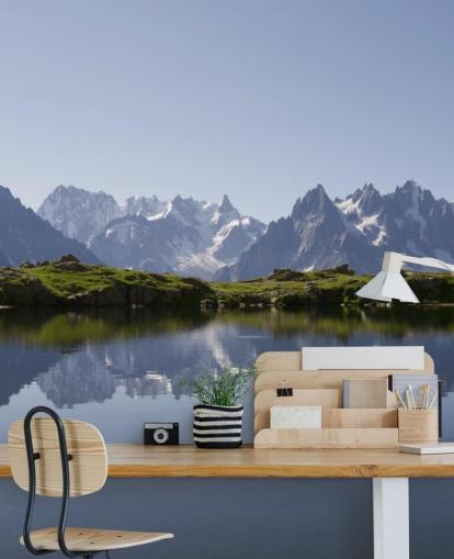 Decorazione murale con lago Snow Mountain