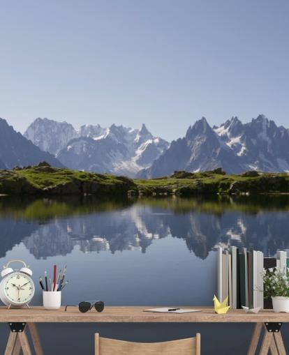 Papier Peint Fresque Lac Snow Mountain