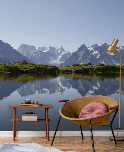 Decorazione murale con lago Snow Mountain