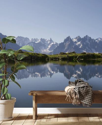 Decorazione murale con lago Snow Mountain