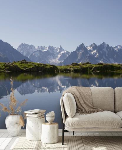 Decorazione murale con lago Snow Mountain