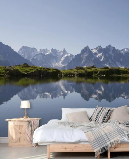 Decorazione murale con lago Snow Mountain