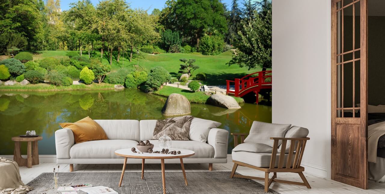 Papier peint des jardins paysagers | Wallsauce FR