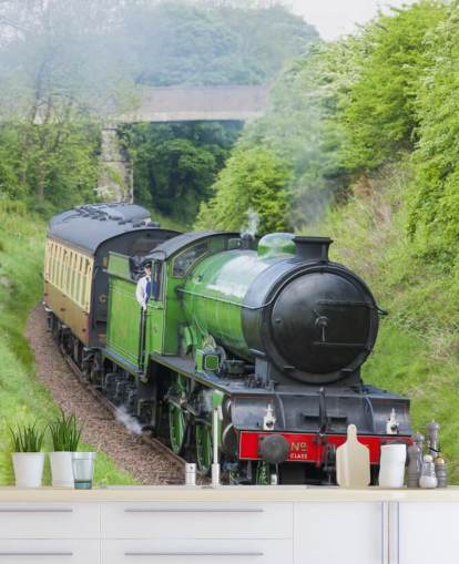 Steam Train Close Up Wallpaper
