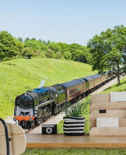Tren de vapor negro, ferrocarril de Gloucestershire a Warwickshire