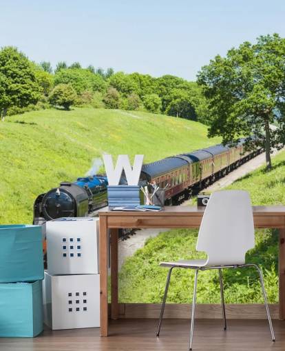 Tren de vapor negro, ferrocarril de Gloucestershire a Warwickshire