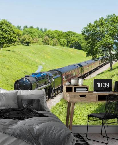 Tren de vapor negro, ferrocarril de Gloucestershire a Warwickshire