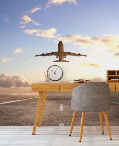 Plane Sette Av Bakgrunn Plane Sette Av Bakgrunn