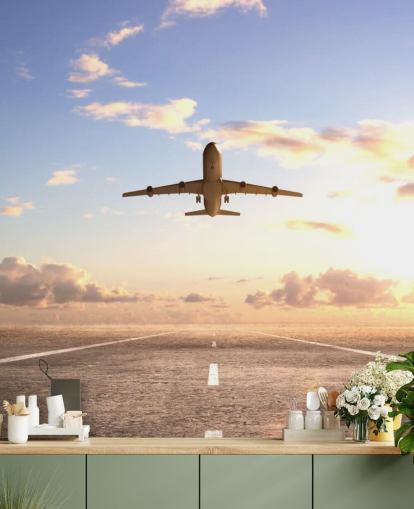 Plane Sette Av Bakgrunn Plane Sette Av Bakgrunn