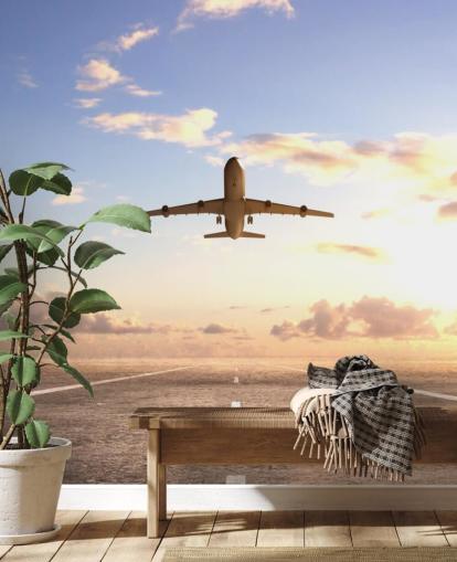 Plane Setting Off Wallpaper Plane Setting Off Wallpaper