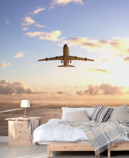 Plane Sette Av Bakgrunn