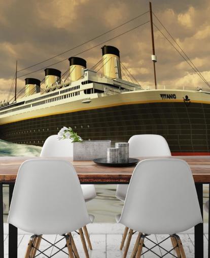 Titanic fartyg på grov havet Bakgrund