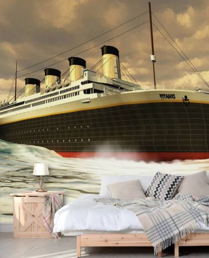 Carta da Parati Titanic Nave sul Mare