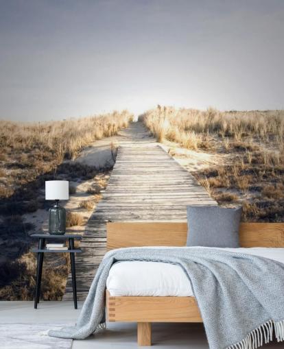 Decorazione murale con passerella verso il nulla