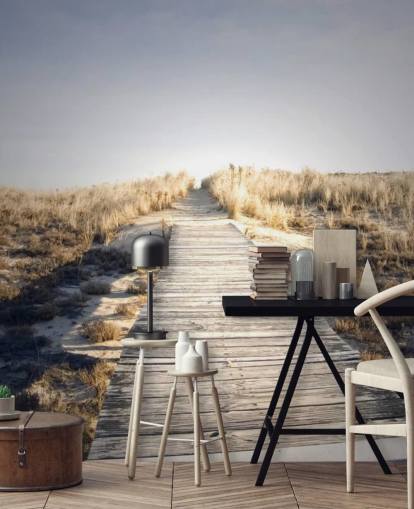 Boardwalk to Nowhere Wallpaper Mural Boardwalk to Nowhere Wallpaper Mural