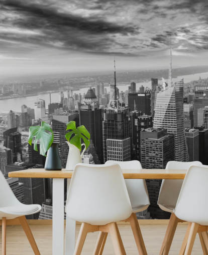 monokrom visning af manhattan tapet monokrom visning af manhattan tapet