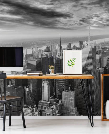 monochrome view of manhattan wallpaper monochrome view of manhattan wallpaper