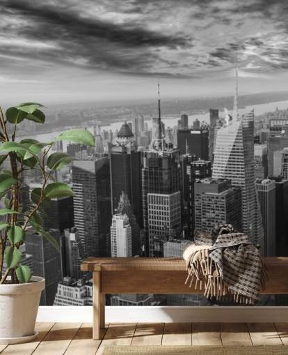 monokrom utsikt över Manhattan tapeter monokrom utsikt över Manhattan tapeter