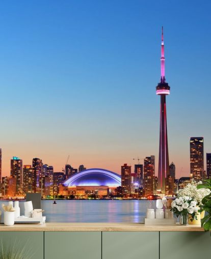 beleuchtete Toronto Tapete