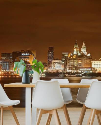 fondos de escritorio de liverpool docks at night