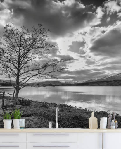 Carta da parati con lago