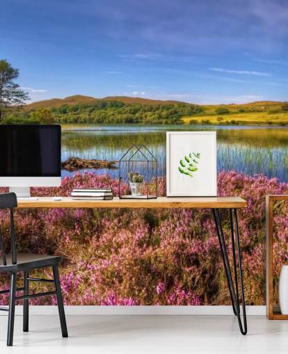 Carta da parati con lago