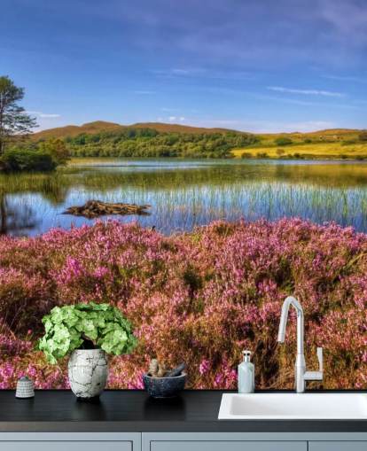 Scottish Lake Baggrund Scottish Lake Baggrund