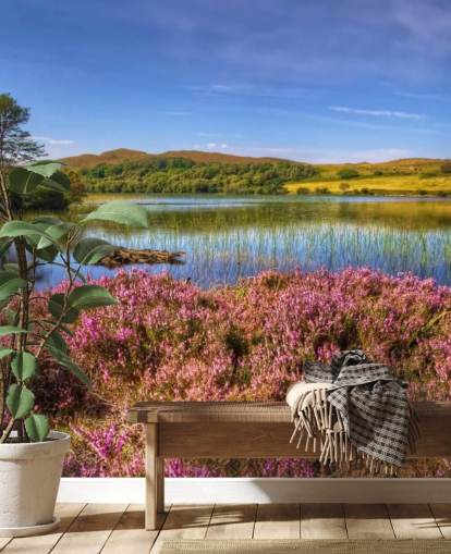 Carta da parati con lago