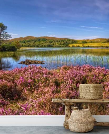 Carta da parati con lago