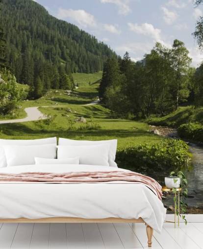 Bayerischer Wald und Fluss Wallpaper