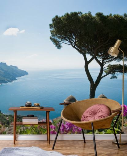 Amalfi Coast muurschildering Amalfi Coast muurschildering