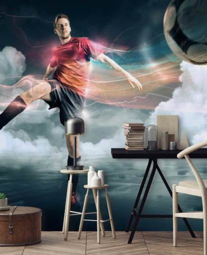 Football Player Kicking Ball Wallpaper Football Player Kicking Ball Wallpaper