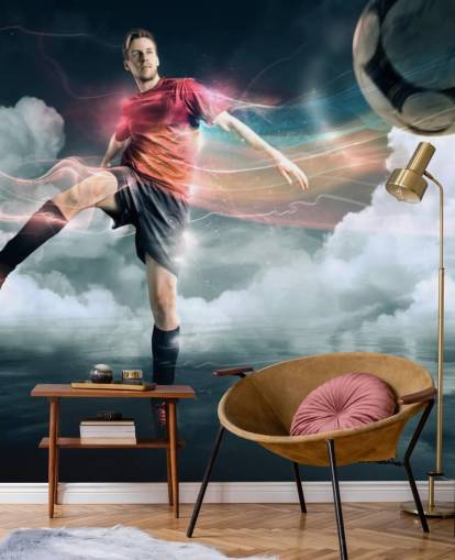 Football Player Kicking Ball Wallpaper Football Player Kicking Ball Wallpaper