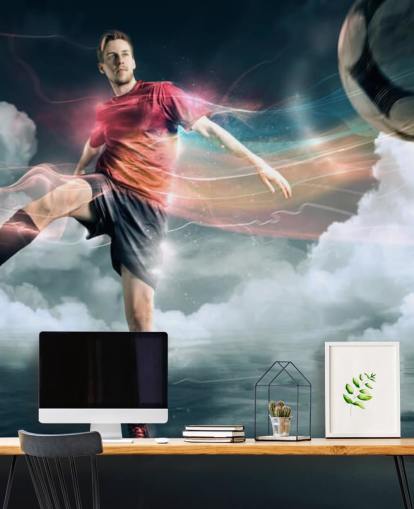 Football Player Kicking Ball Wallpaper Football Player Kicking Ball Wallpaper